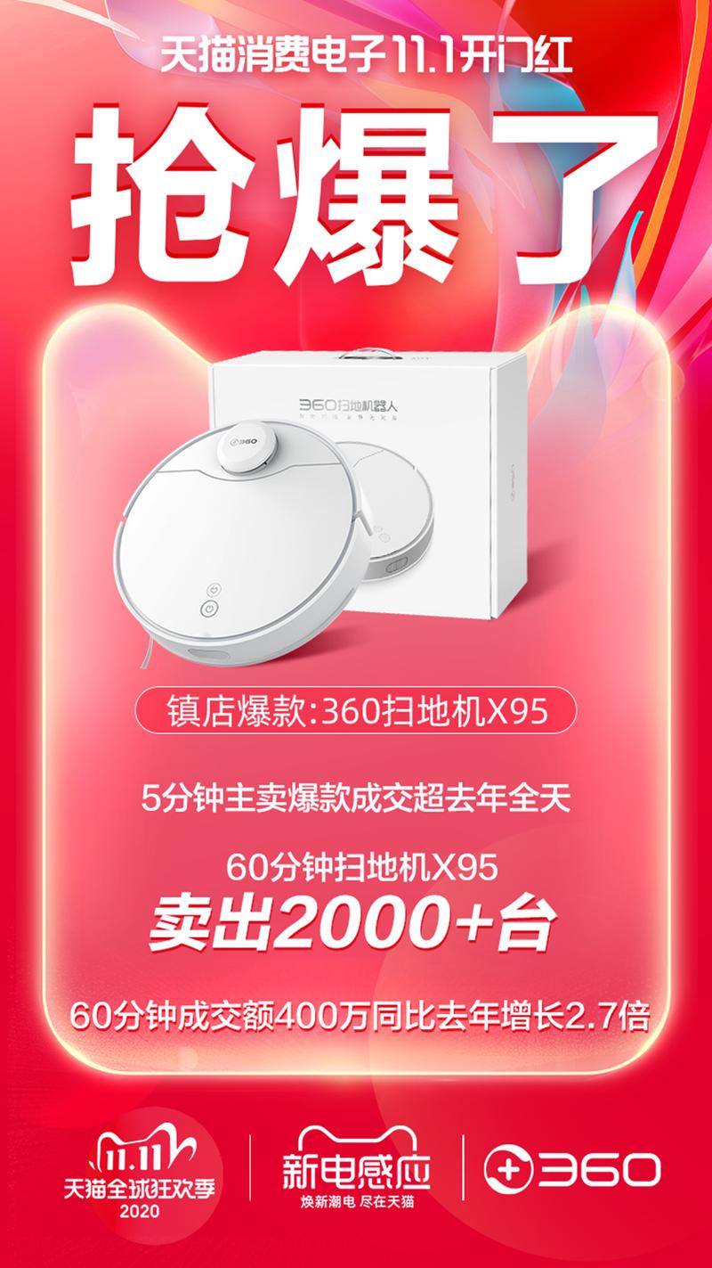 360扫地机器人双十一销售额暴涨10倍,靠的是什么?